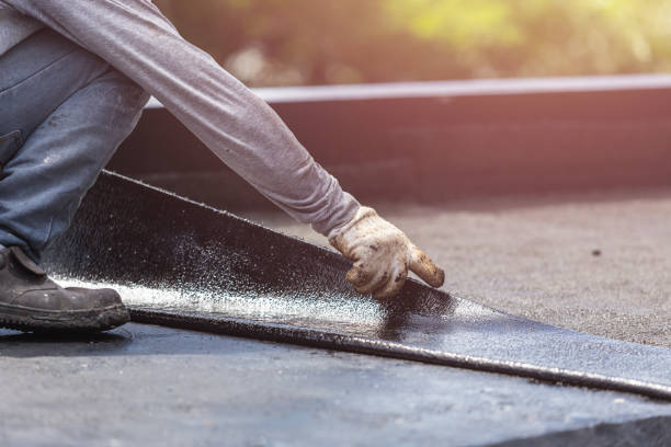 Professional Waterproofing technician working in Pompton Plains, NJ